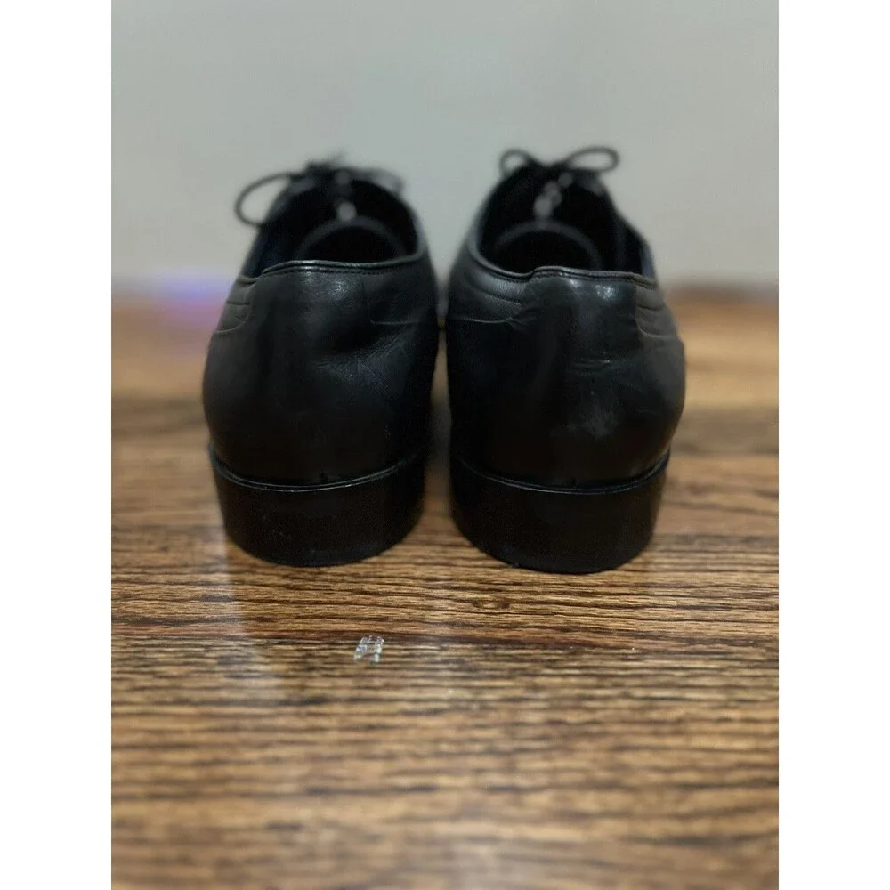 Johnston Murphy Mens Black Leather Dress Shoes Size 11.5 Used Couple Of Times